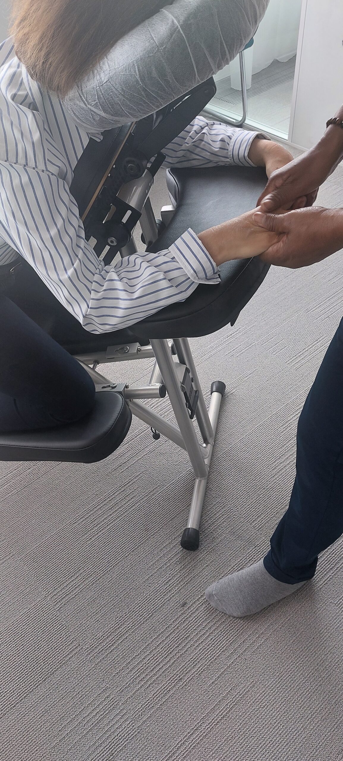 Massage Amma assis sur chaise